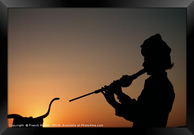 The snake charmer Framed Print by Franck Metois