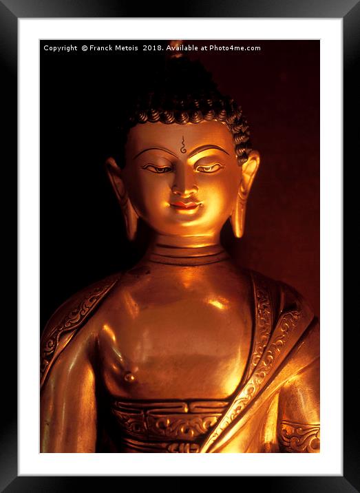 Buddha Framed Mounted Print by Franck Metois