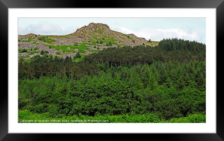 Majestic Leather Tor Framed Mounted Print by Graham Nathan