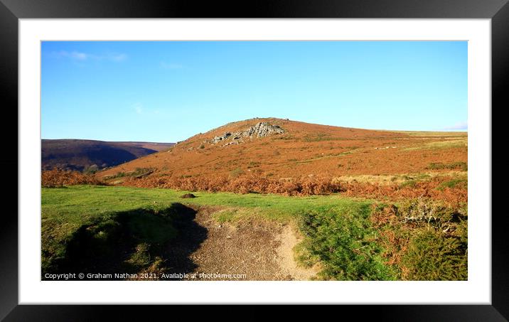 Majestic Dartmoor Sunset Framed Mounted Print by Graham Nathan