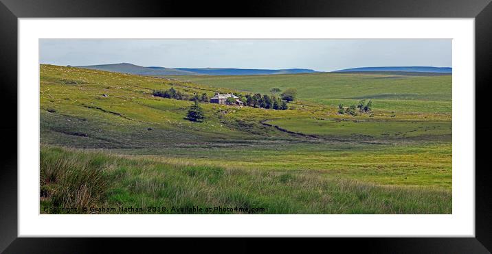 Looking towards Whiteworks  Framed Mounted Print by Graham Nathan