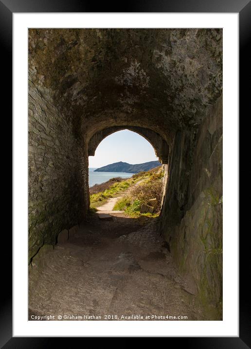 Majestic View of Rame Head Framed Mounted Print by Graham Nathan