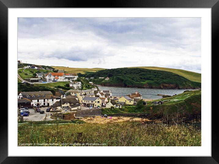 Tranquil Haven in South Devon Framed Mounted Print by Graham Nathan