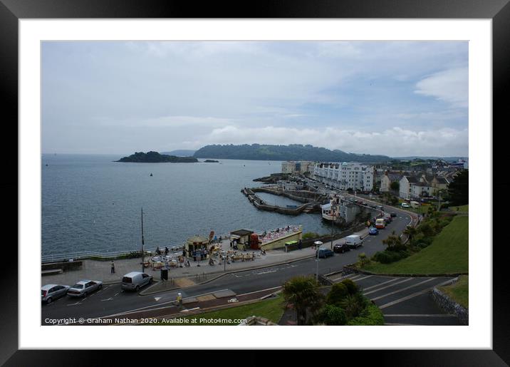 Majestic Plymouth Seafront Framed Mounted Print by Graham Nathan