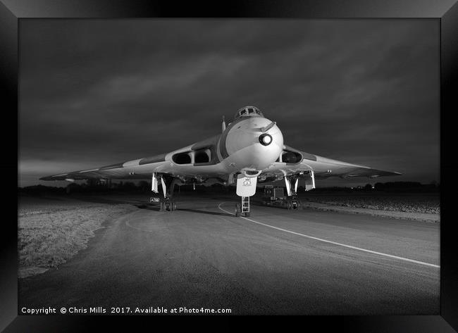 RAF Vulcan XM655 Framed Print by Chris Mills
