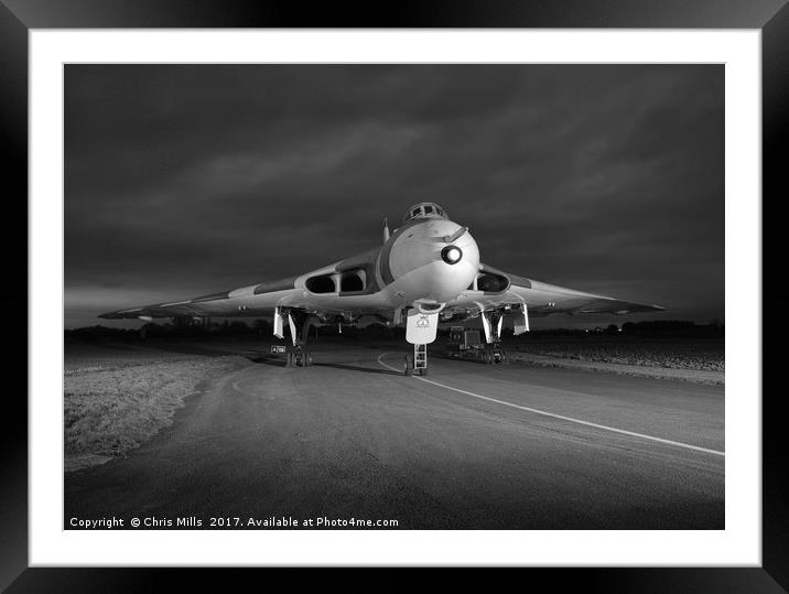 RAF Vulcan XM655 Framed Mounted Print by Chris Mills