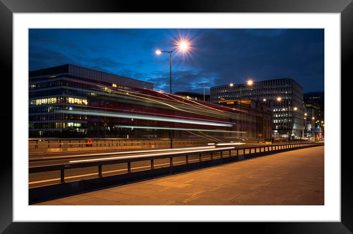 London bus Framed Mounted Print by Mike Rockey