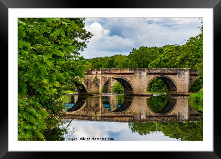 Sunderland Bridge Reflection Framed Mounted Print by John Stoves
