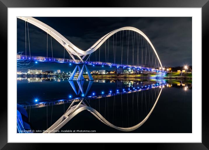 The Infinity Bridge Reflection Framed Mounted Print by John Stoves