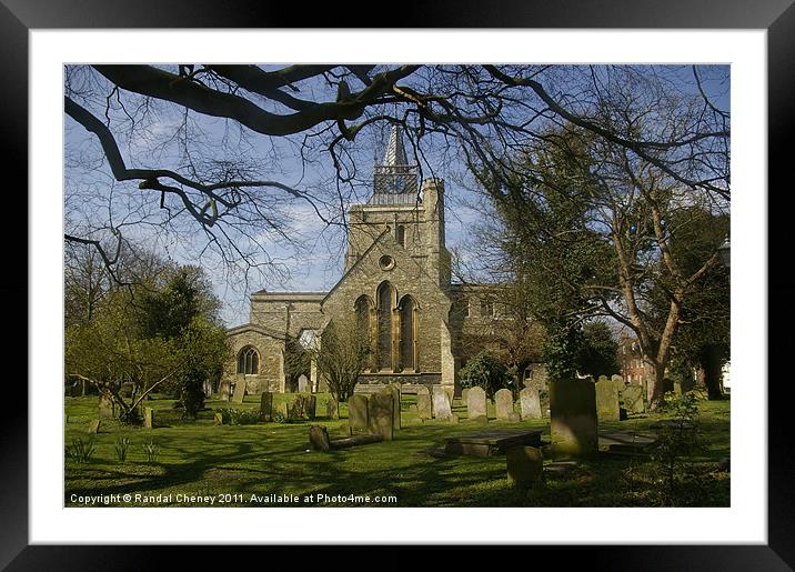 St. Mary's Church Framed Mounted Print by Randal Cheney