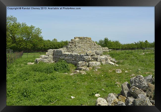 St. Peters Church Ruins. Framed Print by Randal Cheney