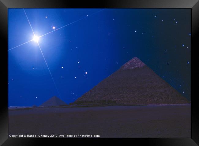 The Star of David Framed Print by Randal Cheney