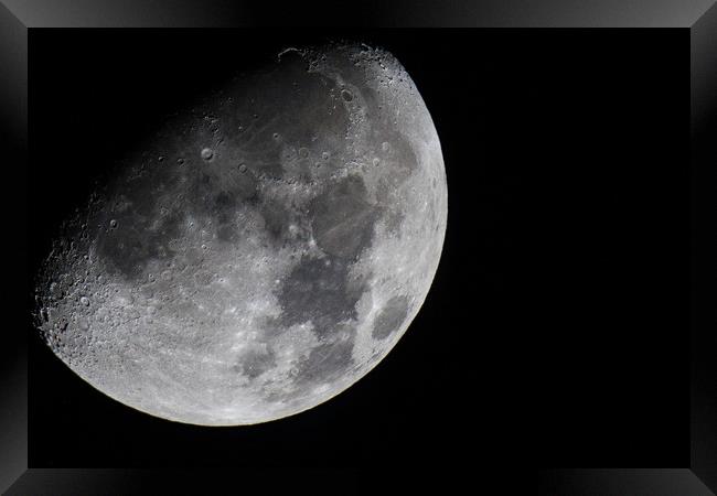 Moon Framed Print by Mike Pursey