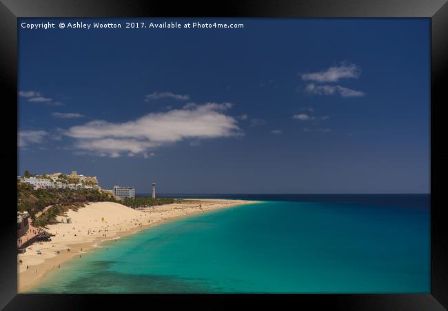 Morro Jable, Fuerteventura Framed Print by Ashley Wootton