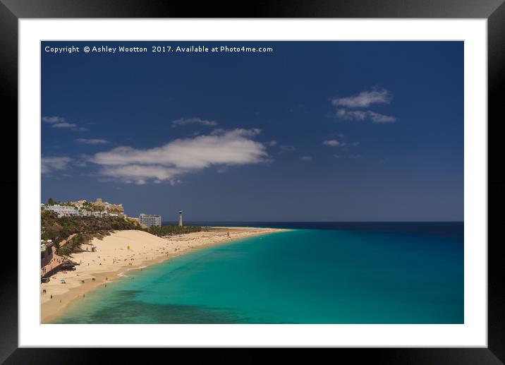Morro Jable, Fuerteventura Framed Mounted Print by Ashley Wootton