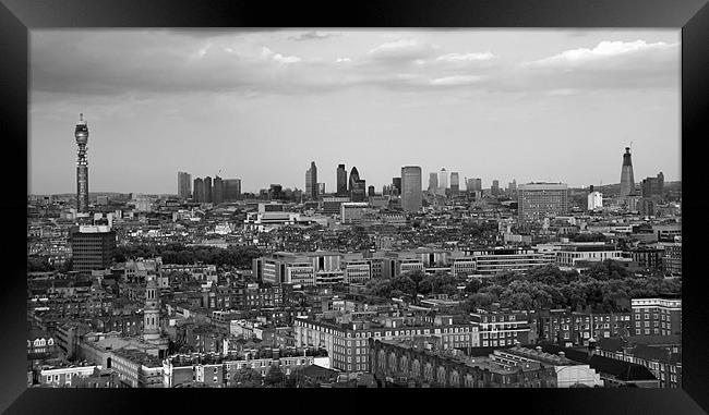 London skyline panorama Framed Print by Linda More