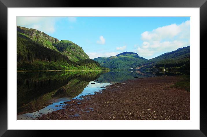 Loch Lubnaig, Scottish landscape Framed Mounted Print by Linda More