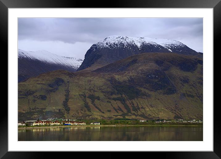 Ben Nevis in winter, Scotland Framed Mounted Print by Linda More