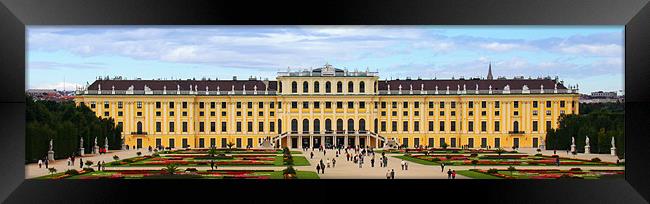 Schonbrunn Palace and gardens, Vienna, Austria Framed Print by Linda More