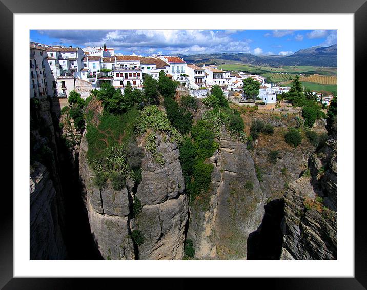 Ronda in Andalucia, Spain Framed Mounted Print by Linda More