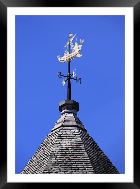 Weather vane Framed Mounted Print by Linda More