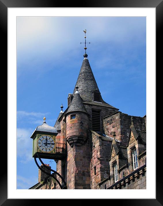 Old Tolbooth, Royal Mile, Cannongate, Edinburgh, S Framed Mounted Print by Linda More