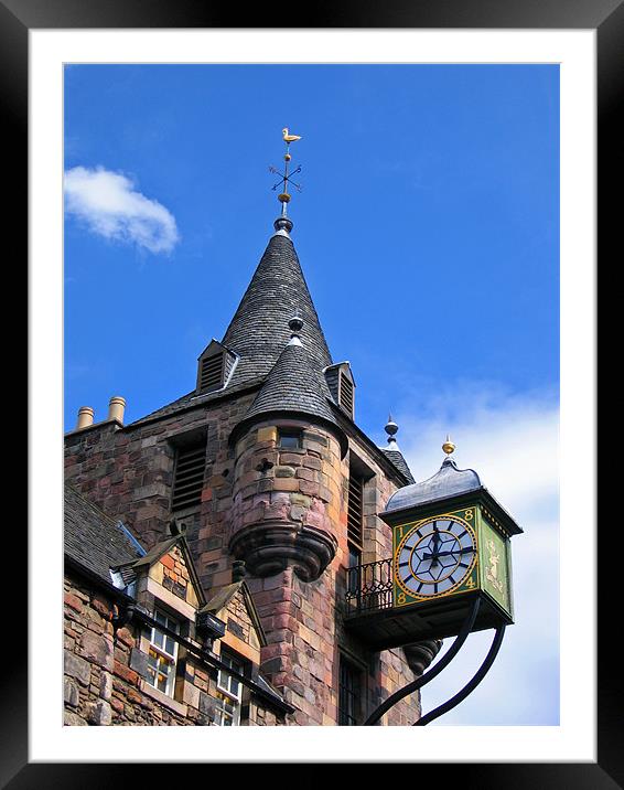 Old Tolbooth, Royal Mile, Cannongate, Edinburgh, S Framed Mounted Print by Linda More
