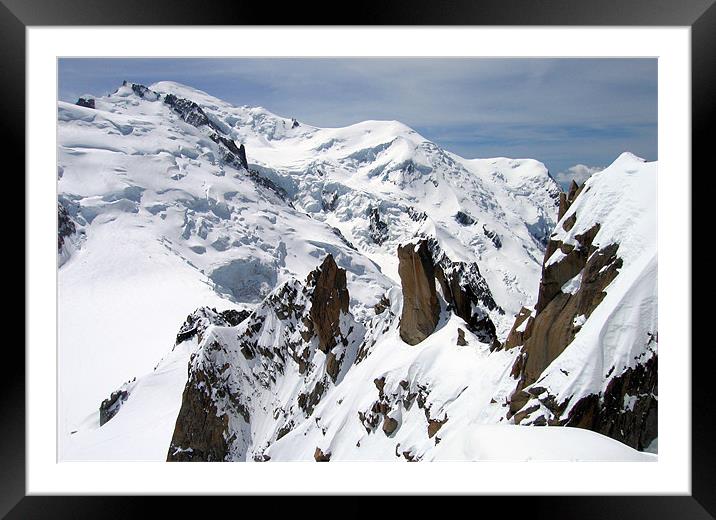 Mont Blanc Framed Mounted Print by Linda More