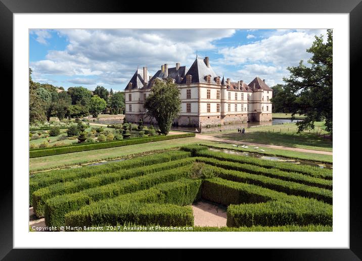 Chateau Cormatin, Burgundy, France. Framed Mounted Print by Martin Bennett