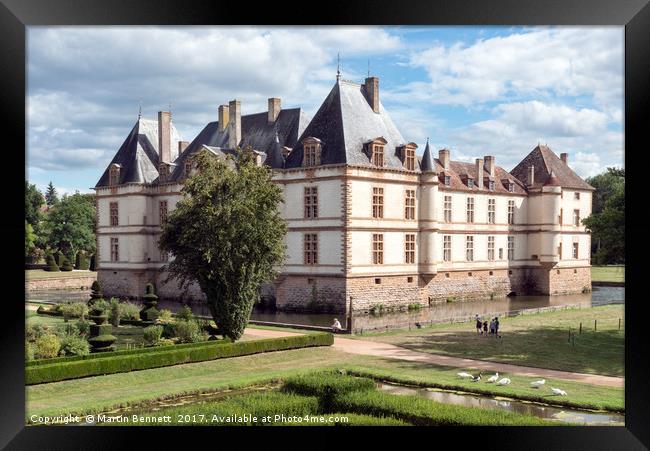 Chateau Cormatin, Burgundy, France. Framed Print by Martin Bennett