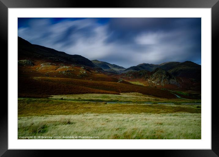 The Fells above Coniston Framed Mounted Print by Jill Bramley