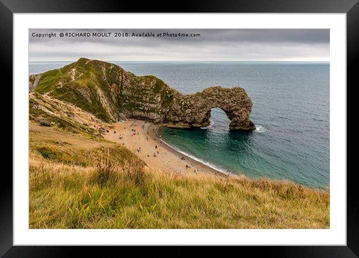 Durdle Door Framed Mounted Print by RICHARD MOULT