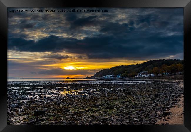 Mumbles Sunrise Framed Print by RICHARD MOULT