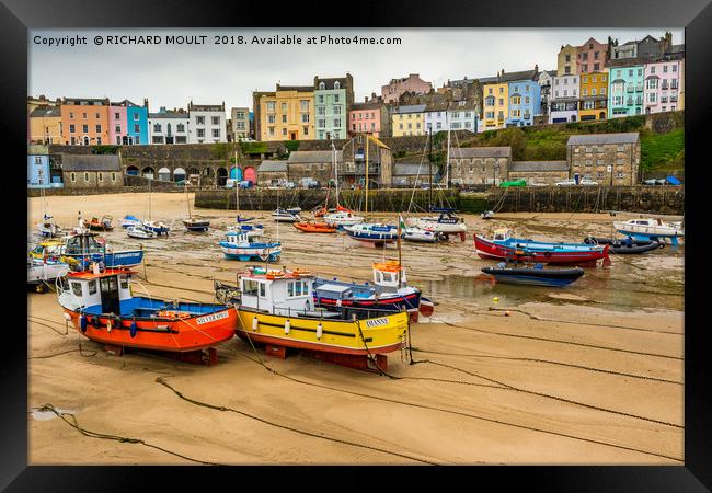 Tenby Harbour Framed Print by RICHARD MOULT