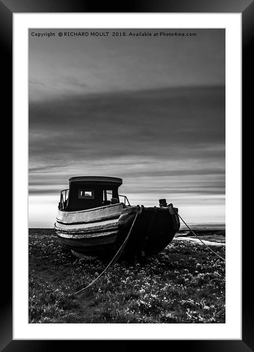 Fishing Boat Framed Mounted Print by RICHARD MOULT