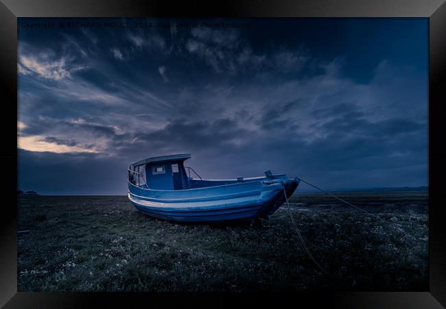 Waiting for the tide  Framed Print by RICHARD MOULT