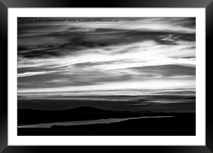 Salt Marsh At Sunset Framed Mounted Print by RICHARD MOULT