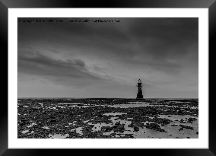 Whiteford Lighthouse Framed Mounted Print by RICHARD MOULT