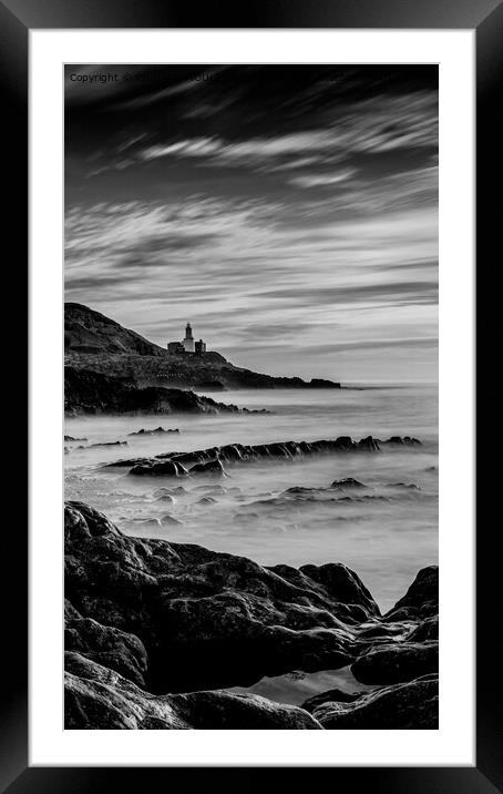 Bracelet Bay on Gower long exposure Framed Mounted Print by RICHARD MOULT