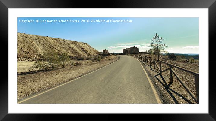 Road to the ruined house Framed Mounted Print by Juan Ramón Ramos Rivero