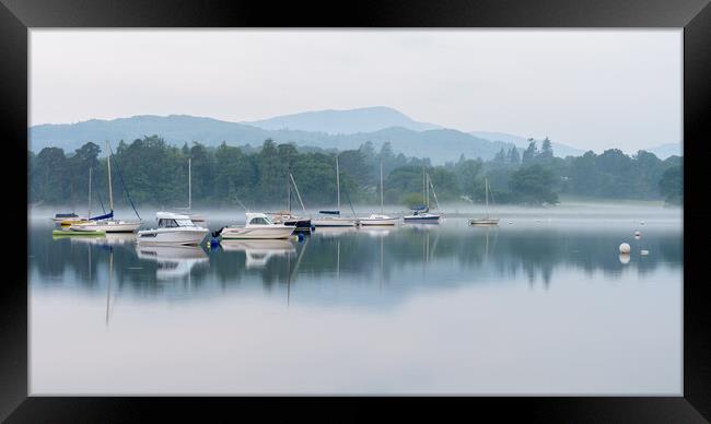Windermere Reflections Framed Print by David Semmens