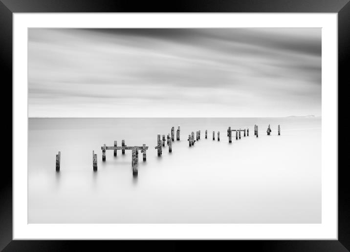 Swanage Old Pier Framed Mounted Print by David Semmens