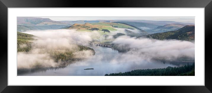 Ladybower Valley Framed Mounted Print by David Semmens