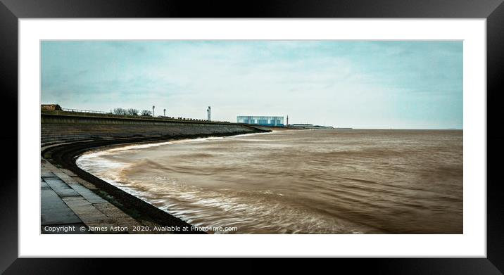 Grimsby Shore Line Framed Mounted Print by James Aston