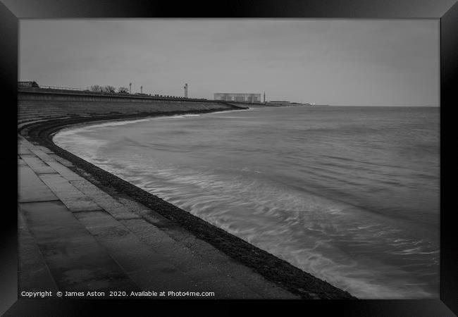 Grimsby Shore Line Framed Print by James Aston