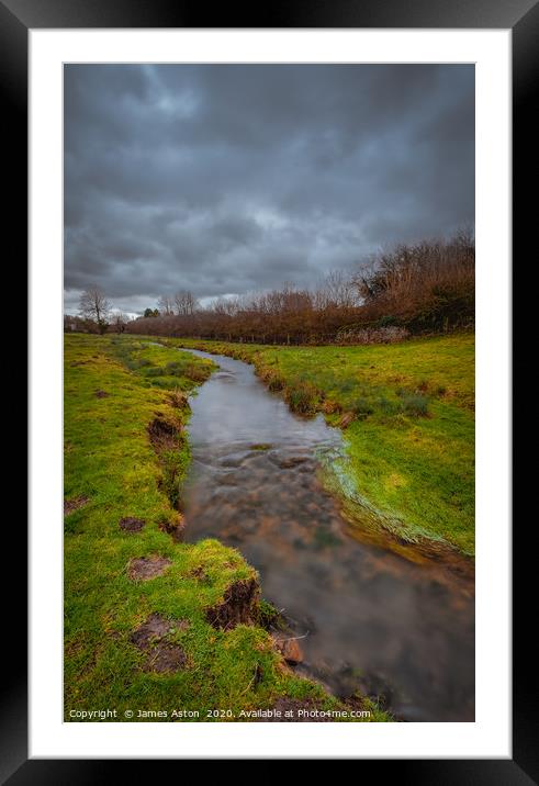 Cold Bleak Morning in the Moors Framed Mounted Print by James Aston