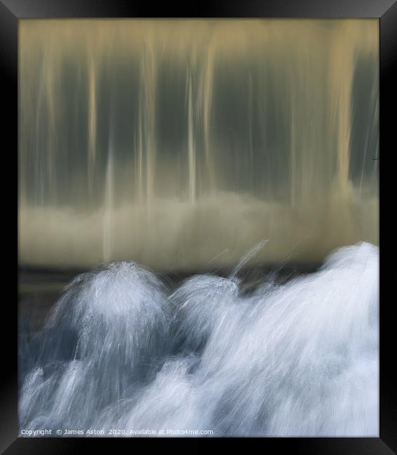 The Calming waterfall of Denethorpe Framed Print by James Aston