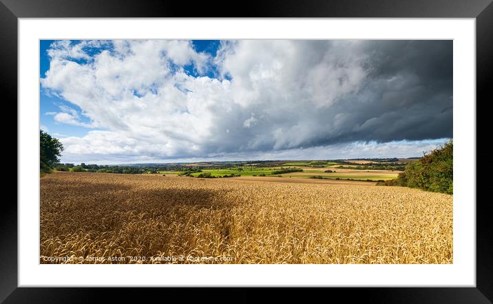 The Summer Storm  Framed Mounted Print by James Aston