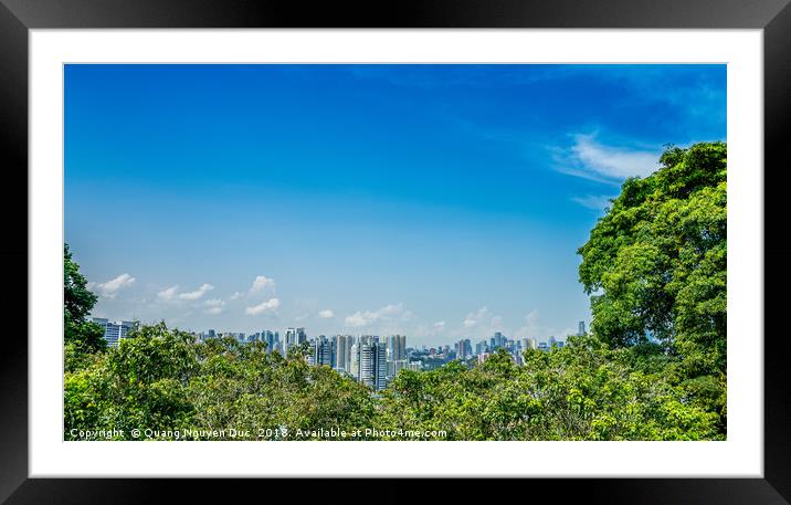 Singapore Cityscape Framed Mounted Print by Quang Nguyen Duc