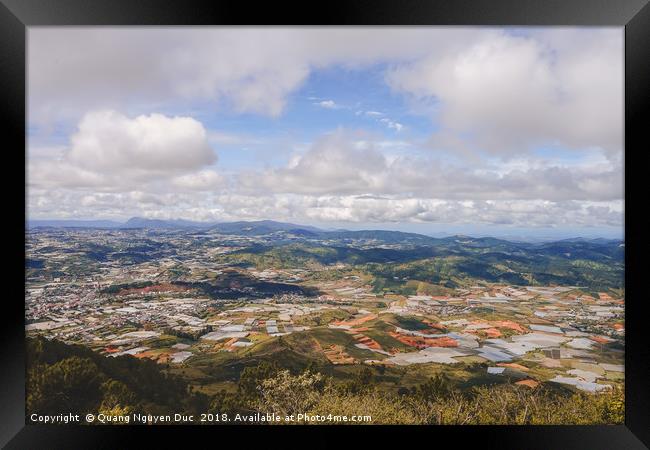 Beautiful Landscapes of DaLat, Vietnam Framed Print by Quang Nguyen Duc